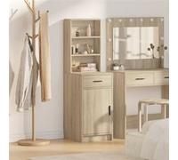 Placard haut chêne Sonoma 40x41x135 cm bois d ingénierie G