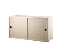 String Armoire à portes coulissantes String placage frêne. 78x30 cm