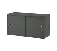 String Armoire à portes coulissantes String Gris foncé. 78x30 cm