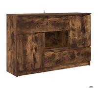 Placard salle à manger - BEST-HOME - Buffet avec tiroir - Chêne fumé - 100x30x65,6 Bois d'ingénierie - Meuble de Salon 3_2055138