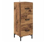 Placard salle à manger - BEST-HOME - Buffet - Bois ancien -34,5x34x90cm - Bois d'ingénierie - Meuble de Salon 3_7274725