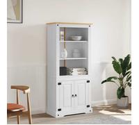 Placard - vidaXL - Gamme Corona - Pin mexicain - Blanc - 80x40x170 cm
