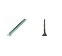 PLACO® - Lot 100 pièces Suspentes Maxi 300 Stil F 530 Placoplatre - 30 x 4,3cm - H85400000 & PLACO® - Lot 1500 pièces Vis auto perceuses 25mm Placoplatre - E60261500, Gris