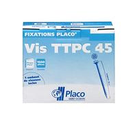 Placoplatre Lot de 500 Vis TTPC auto-perceuses 45 mm pour plaque de plâtre Placo®, Gris