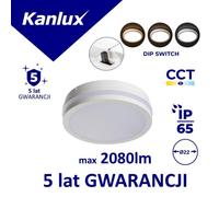 Kanlux plafonnier LED rond - Blanc