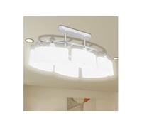 Plafondlamp met ellipsvormige glazen kappen 6xE14 240989