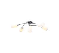 Plafondlamp met keramieken cilindervormige kappen 5xE14 wit289238