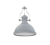 vidaXL Plafonnier rond – E27 – Gris