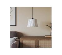 vidaXL Abat-Jour de plafonnier Blanc Ø20x15 cm Osier, Abat-Jour de Couloir, Abat-Jour pour Chambre, Abat-Jour Blanc, Abat-Jour de Chambre