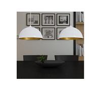 2x Plafonnier Hauteur Réglable Semi-sphérique Noir Lampe Suspension vidaXL