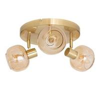 Atmosphera - Applique Murale Pilia - Plaffonier 3 Spots Orientables en Verre - Ampoules Non Incluses E14 25W - Luminaire pour Entrée, Couloir, Salon