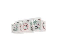 Dalber plafonnier enfant 3 lumières The Pirates Animaux Gris