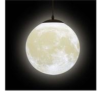 Plafonnier 3D - YYV - Lune - 20 cm - Blanc - Design Contemporain