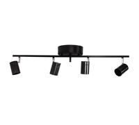 Plafonnier 4 spots By Rydens Correct 83 cm noir GU10