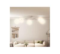 vidaXL Plafonnier Mesh avec abat-jour en maille métallique 5 LED G9 Chrome