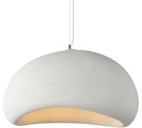 Plafonnier à Culot E27, Suspension Créative en Polystyrène Haute Densité, Lustre De Style Industriel Nordique, Luminaire Décoratif pour Bureau, Loisirs, Club, White, 40cm