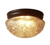 Plafonnier à intensité Variable, Lampe de Plafond Tricolore, éclairage encastré, Style Rustique, Lustre Vintage (lumière Chaude)