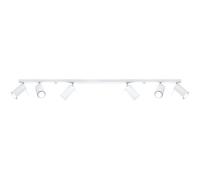 Sollux Lighting – Plafonnier Ring SL.0333 – 6x40 W GU10, acier blanc, bras réglable