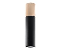 Sollux Lighting Pablo plafonnier 1x40 W noir-bois SL.0635