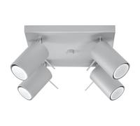 Sollux Lighting Ring plafonnier 4x40 W gris SL.0452