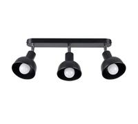 Sollux Lighting Elba plafonnier 3x15 W noir SL.1318