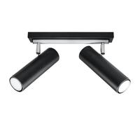 Sollux Lighting Direzione plafonnier 2x6 W noir SL.0500