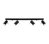 Sollux Lighting Ring plafonnier 4x40 W noir SL.0332