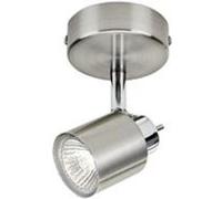 Philips Spot plafond Meranti 5031017E7E7 – 1 spot ajustable GU10 – métal nickel/chrome
