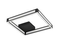 Plafonnier ALTAFLOR LED 4X2,8W en acier noir 315x315x70mm