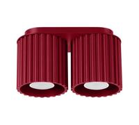 Sollux Lighting Aura plafonnier 2x10 W bordeaux SL.1820