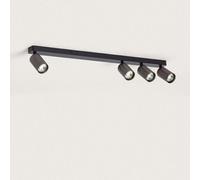 Plafonnier Aluminium Breixo 4 Spots Doré