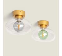 Ledkia Plafonnier Aluminium Hassi - Gris