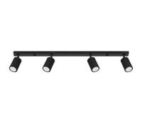 Sollux Lighting Plafonnier LED Karbon SL.1584 4x10 W aluminium 4 abat-jours Noir