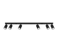 Plafonnier Aluminium Noir GU10 6 Karbon