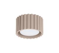 Sollux Lighting Plafonnier Aura - Spot de plafond en aluminium 1 flamme Ampoule LED Taupe