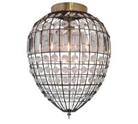 Plafonnier Amadeus By Rydens bronze cristal 30cm E27