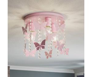 Plafonnier Angelica Eko-Light, dimmable, violet / rose, Chambre d'enfant, Métal, Jeunes / étudiants, Plafonnier