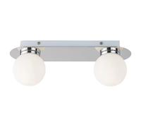 Plafonnier-applique boules blanches G9 chrome Becca Rabalux