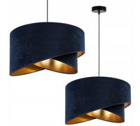 Light-Home Abat Jour Suspension Luminaire Lustre Industriel Milan - Moderne Abat Jour Plafond pour Chambre Salon et Cuisine - en Metal - Gaufré et Or