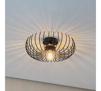 Plafonnier Aspendos N-641 Opviq, dimmable, noir, Salon / Salle à manger, Métal, Plafonnier