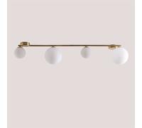 Plafonnier Avec 4 Boules De Cristal Uvol Doré
