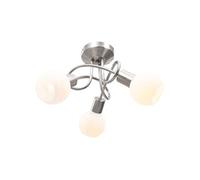 Plafonnier avec Abat-jour en Verre Lustre Lampe Suspendue Luminaire d'Intérieur Salon Chambre à Coucher Maison 3 289228
