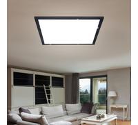 Plafonnier avec ciel étoilé plafonnier à paillettes plafonnier étoile, métal opale graphite blanc, 1x LED 12W 750Lm 3000K, HxLxP 6x30x30 cm