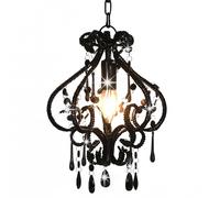 Plafonnier avec Perles Rose Rond Lustre Lampe Suspendue Lumière Salon vidaXL
