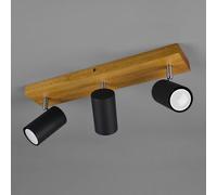 Plafonnier Avec Spots Marley, Noir Mat, 3 Lampes