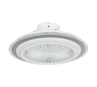 Plafonnier avec ventilateur ALBUFEIRA LED 3X8,5W en matière synthétique blanc et gris D500mm