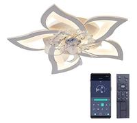 Plafonnier avec Ventilateur - RUMOCOVO - AiPaiTe - LED - 6 Vitesses - Blanc
