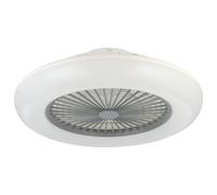 Plafonnier avec ventilateur SAYULITA-L LED 3X12,6W en matière synthétique blanc et gris D550mm