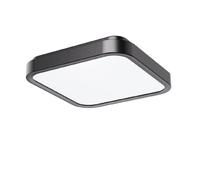 Plafonnier bain carré 25cm noir/blanc IP44 18W Rabalux