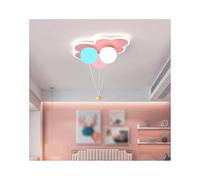 Plafonnier Ballon coloré, éclairage encastré Nuage, Lampe LED dimmable avec télécommande (Rose, 45 cm)